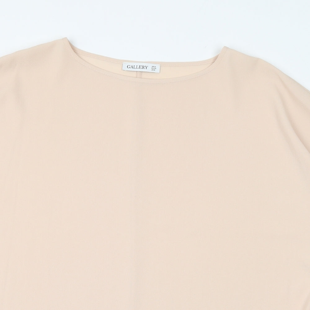 Womens UK Size M Gallery Pink Tunic Blouse