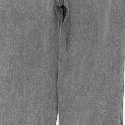 ASOS Womens Grey  Cotton Skinny Jeans Size 30 L28 in Regular Zip