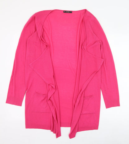 Dunes Womens Pink Round Neck  Acrylic Cardigan Jumper Size L