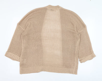 Womens UK Size 14 Brave Soul Brown Cardigan Jumper