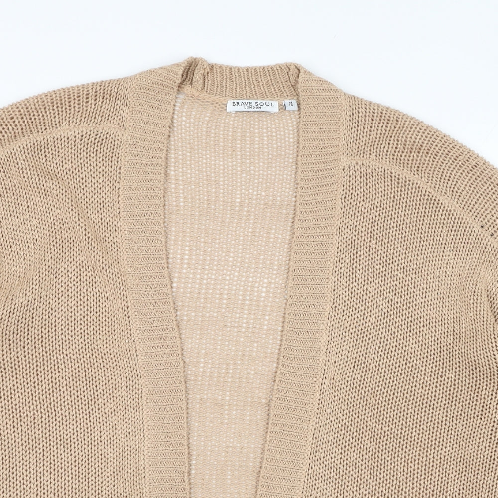 Womens UK Size 14 Brave Soul Brown Cardigan Jumper