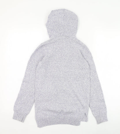 Roots Girls Blue  Cotton Pullover Hoodie Size 11-12 Years  Pullover