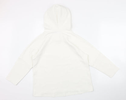 Womens UK Size 6 Jack Wills Sports White Pullover Hoodie