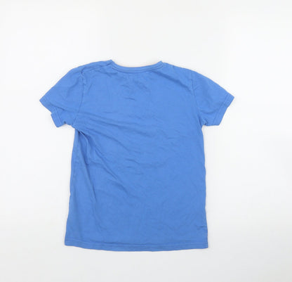 Dunnes Stores Boys Black  Cotton Basic T-Shirt Size 9 Years Round Neck