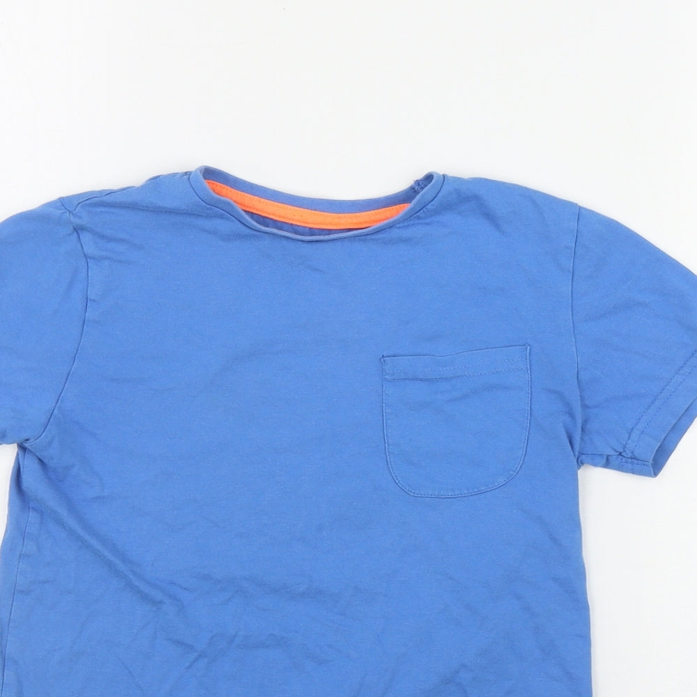 Dunnes Stores Boys Black  Cotton Basic T-Shirt Size 9 Years Round Neck