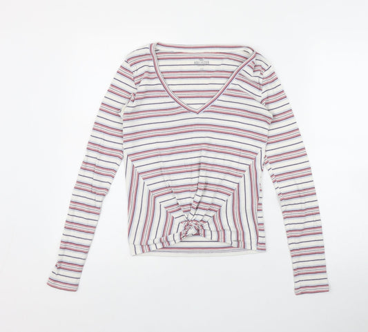 Womens UK Size S Hollister Pink Basic T-Shirt