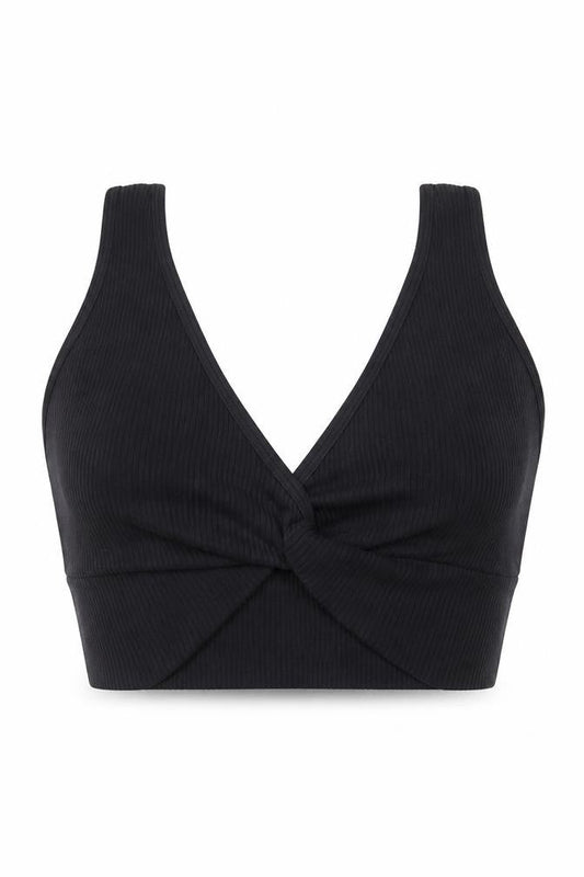 Womens UK Size XS Dunnes Black Cropped T-Shirt