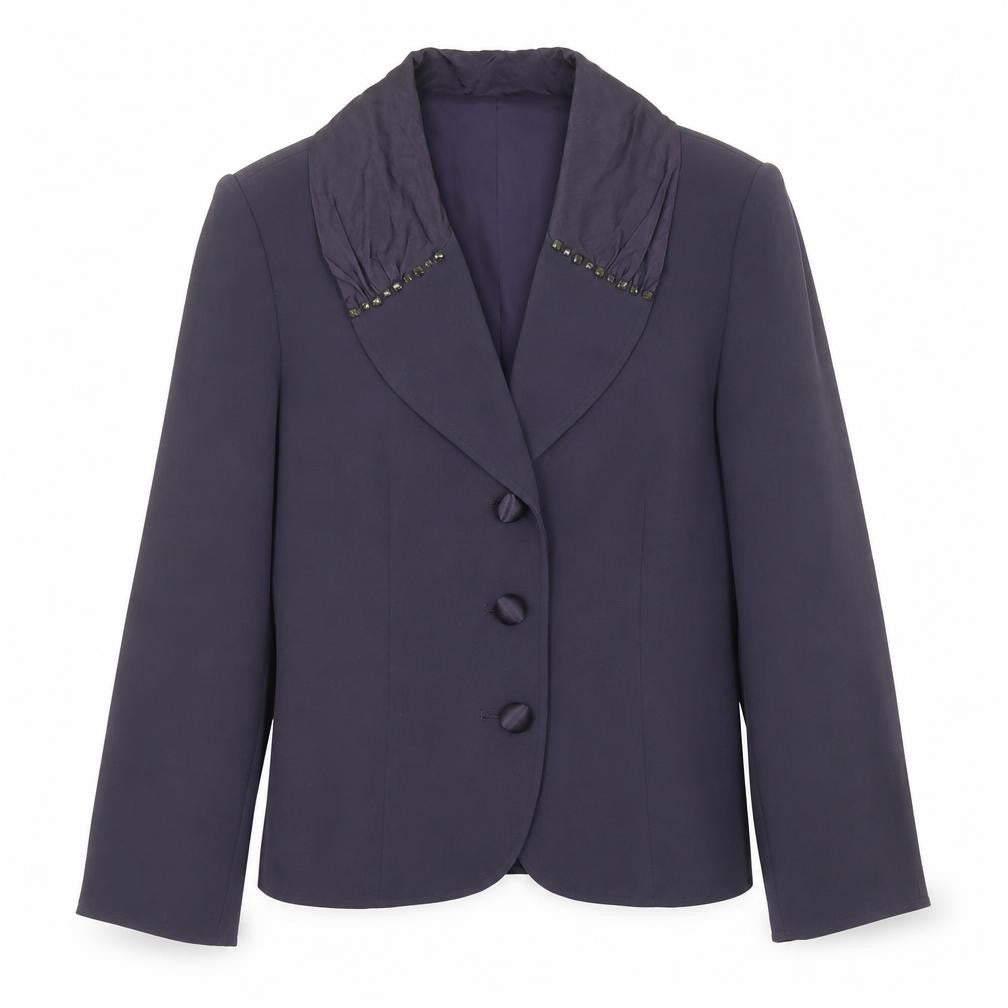 Womens UK Size 14 GOLD by Michael H Blue Jacket