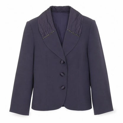 Womens UK Size 14 GOLD by Michael H Blue Jacket