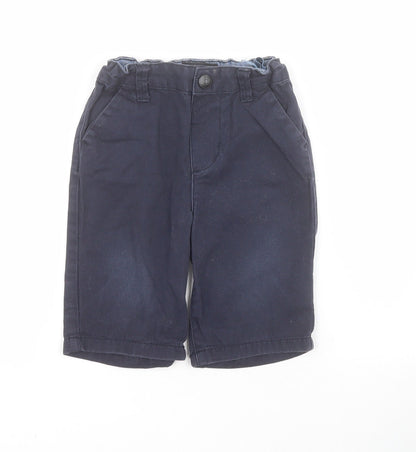 Primark Baby Blue  100% Cotton Capri Trousers Size 18-24 Months  Snap
