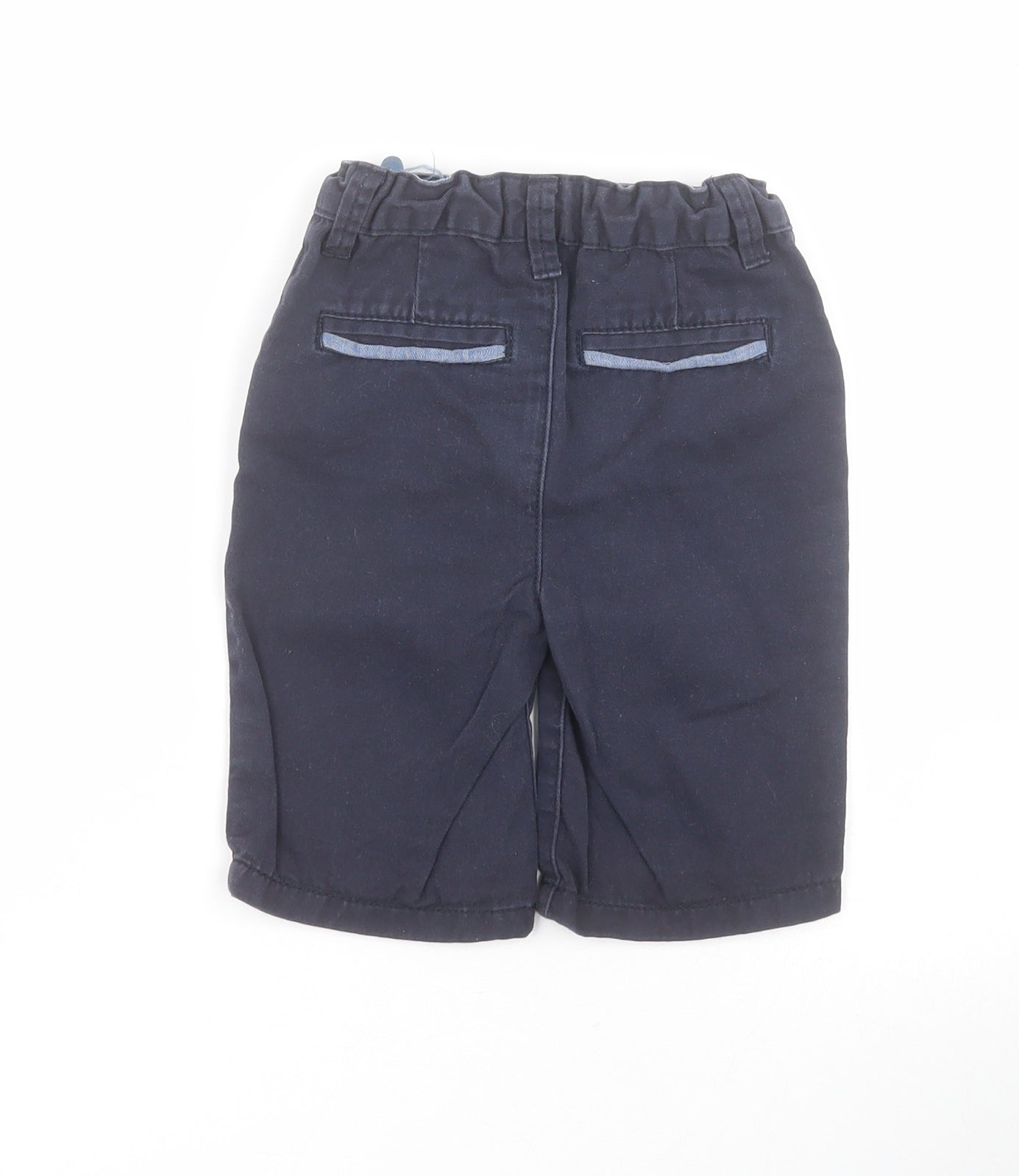 Primark Baby Blue  100% Cotton Capri Trousers Size 18-24 Months  Snap