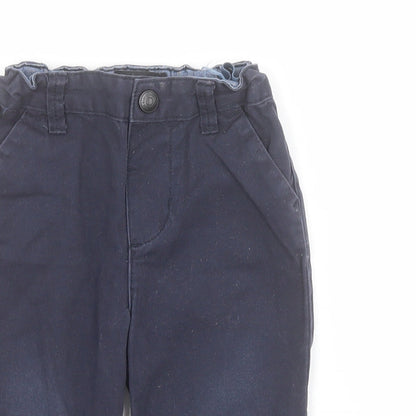 Primark Baby Blue  100% Cotton Capri Trousers Size 18-24 Months  Snap