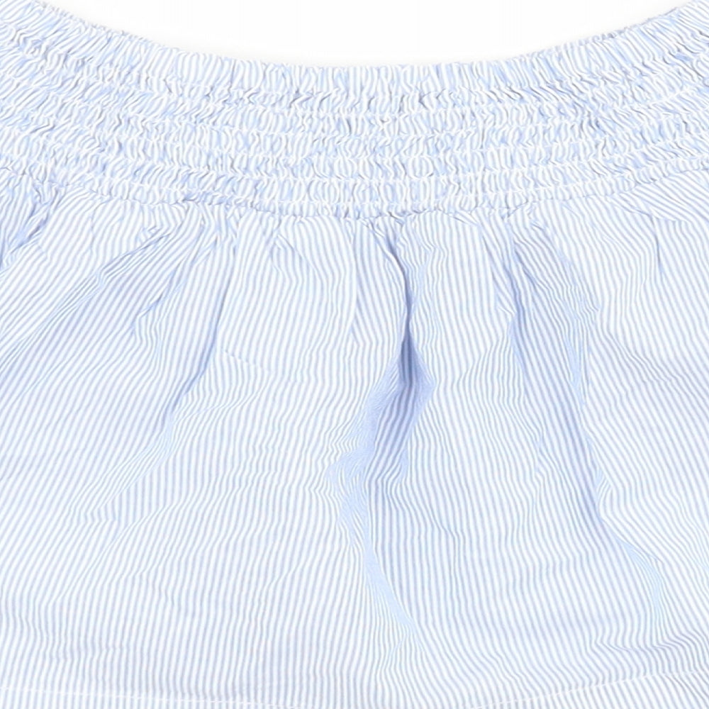 H&M Girls Blue Striped 100% Cotton Tutu Skirt Size 2 Years  Regular Pull On