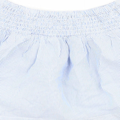 H&M Girls Blue Striped 100% Cotton Tutu Skirt Size 2 Years  Regular Pull On