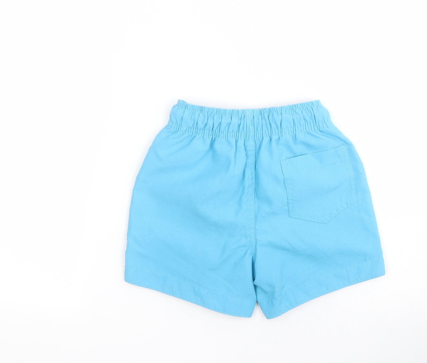 Primark Baby Blue  100% Polyester Jogger Trousers Size 18-24 Months  Drawstring - Swim Short