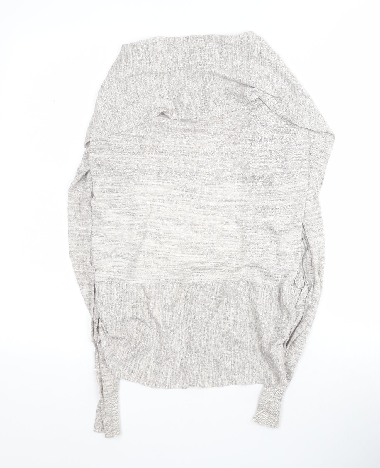 Bershka Womens Grey V-Neck  Viscose Cardigan Jumper Size S