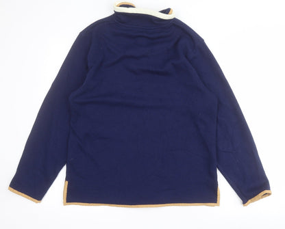 Bonmarche Womens Blue  Polyester Pullover Sweatshirt Size S  Zip