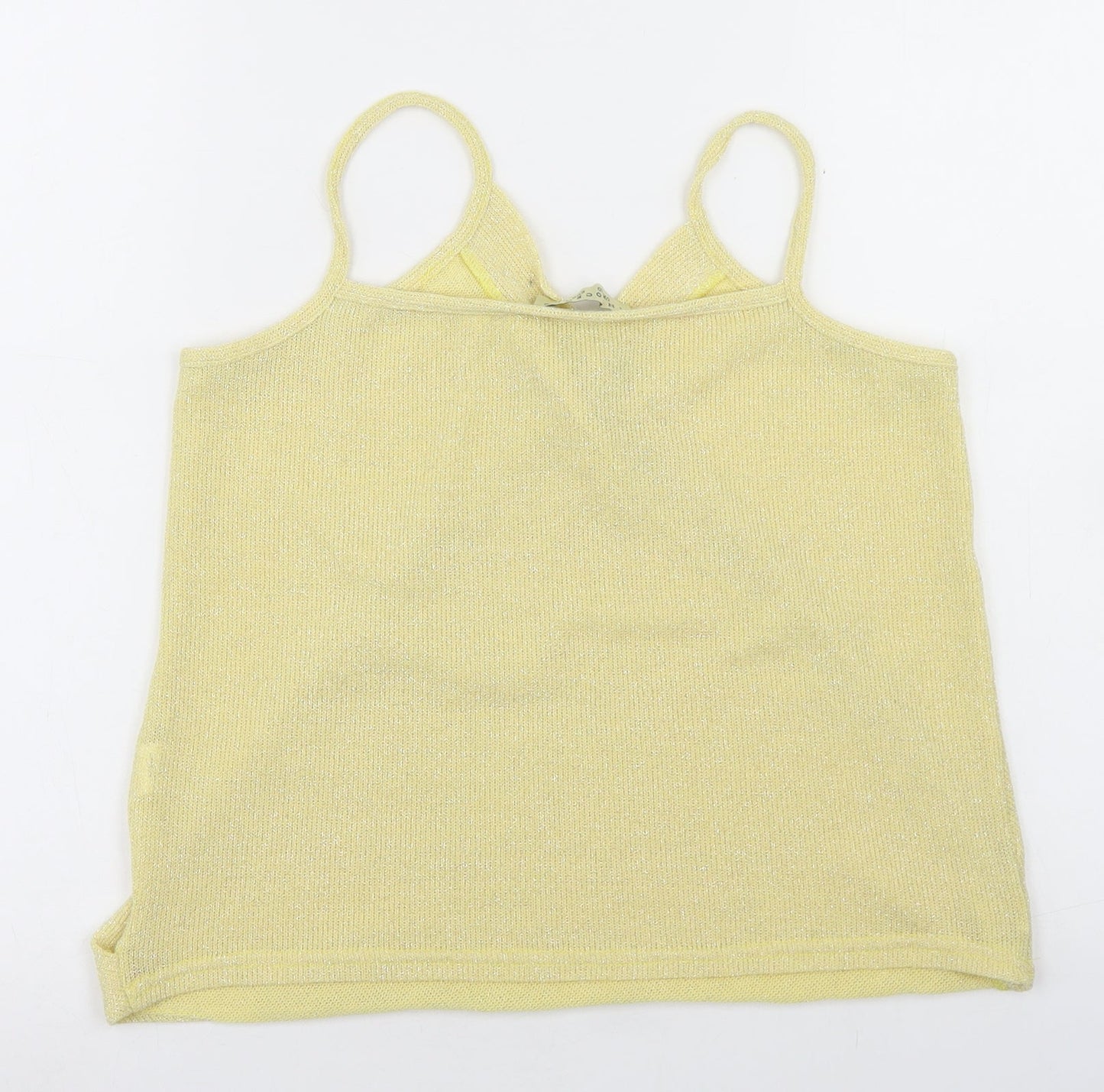 Womens UK Size 10 Innocence Yellow Camisole T-Shirt