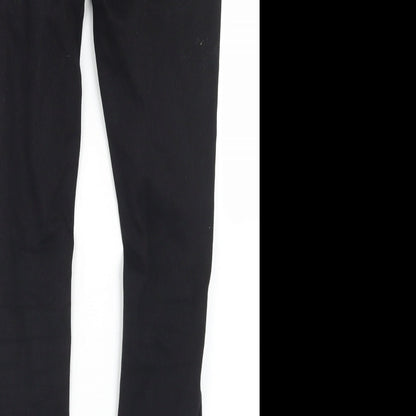 SheIn Womens Black  Cotton Skinny Jeans Size S L27 in Regular Button