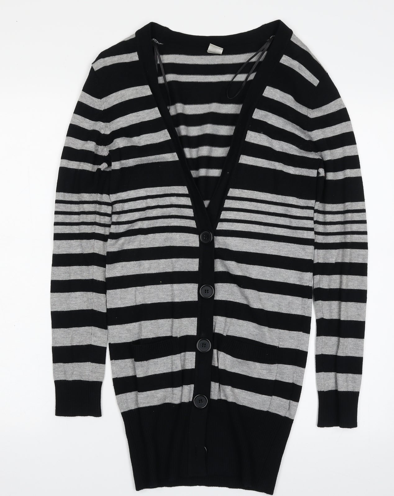 Womens UK Size 8 New Look Black Cardigan Jumper