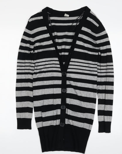 Womens UK Size 8 New Look Black Cardigan Jumper