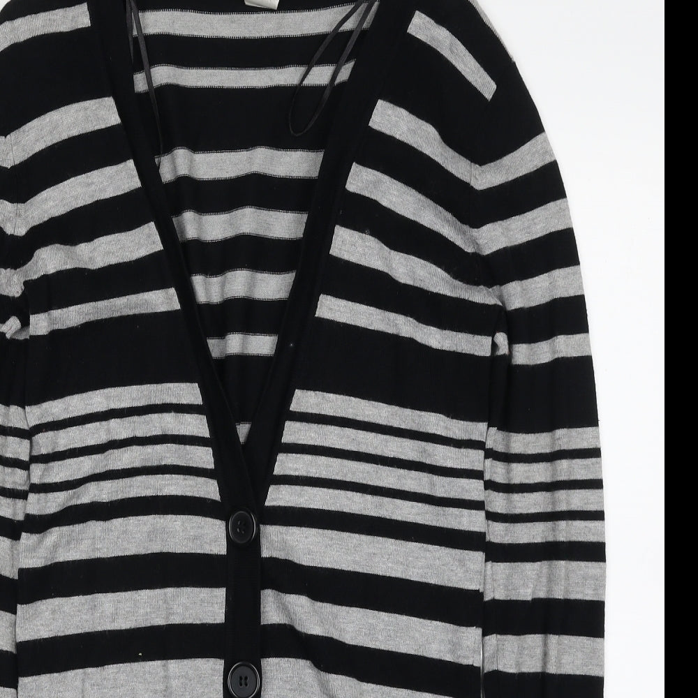 Womens UK Size 8 New Look Black Cardigan Jumper
