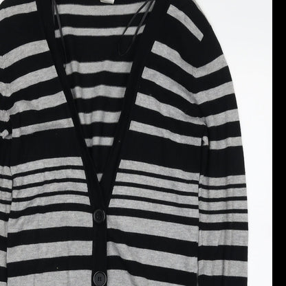 Womens UK Size 8 New Look Black Cardigan Jumper