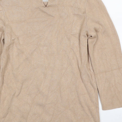 Womens UK Size 8 Dorothy Perkins Beige Pullover Jumper