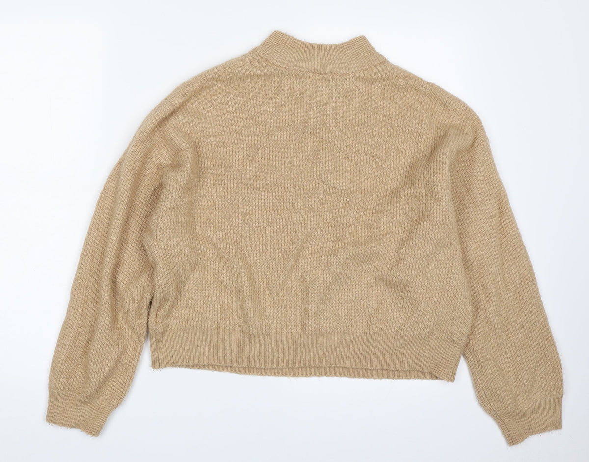 Womens UK Size S H&M Beige Pullover Jumper