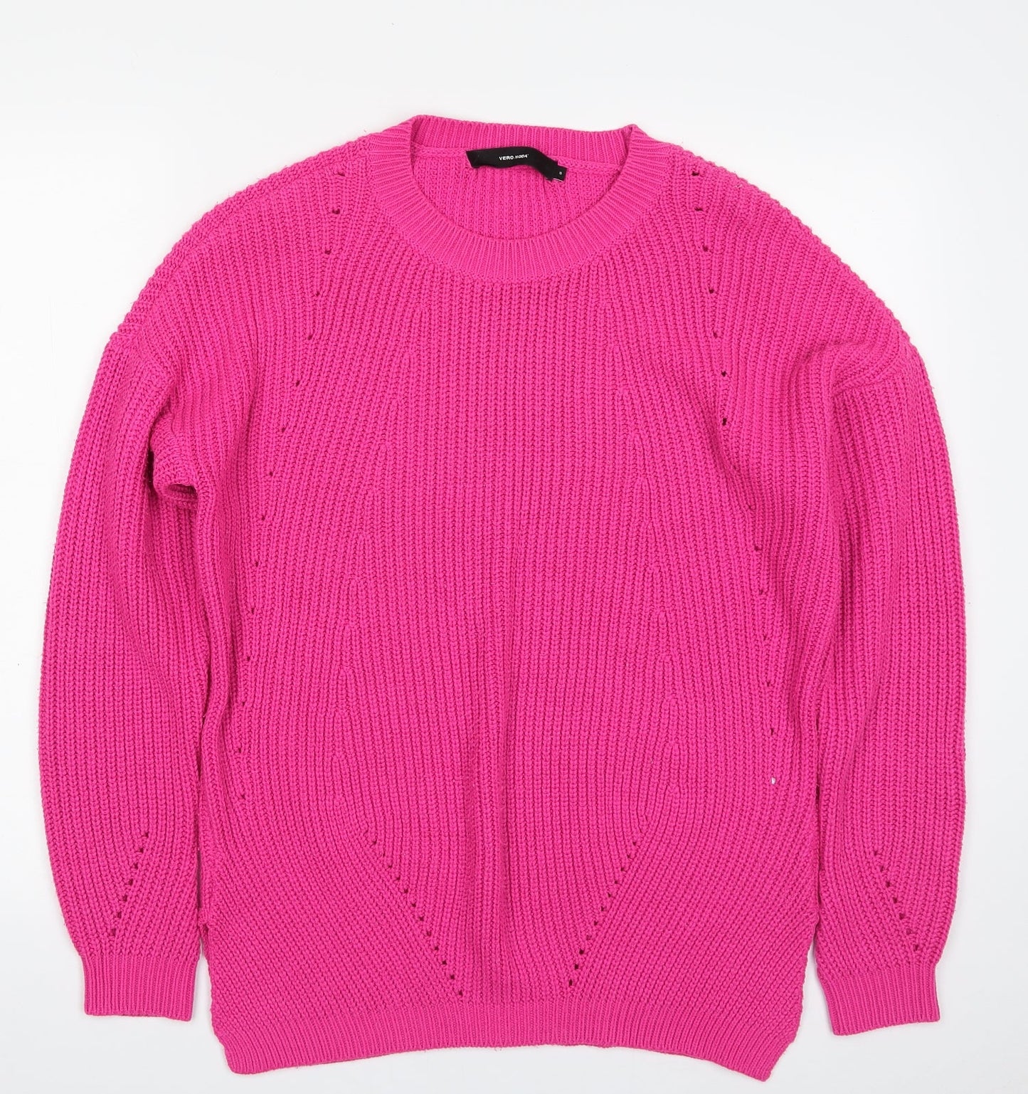 Womens UK Size S VERO MODA Pink Pullover Jumper