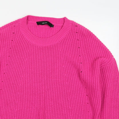 Womens UK Size S VERO MODA Pink Pullover Jumper