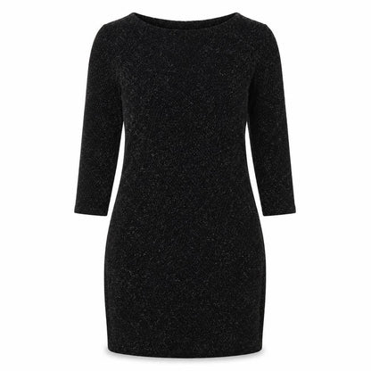 Wallis Womens Black  Nylon Sheath  Size S  Boat Neck Pullover