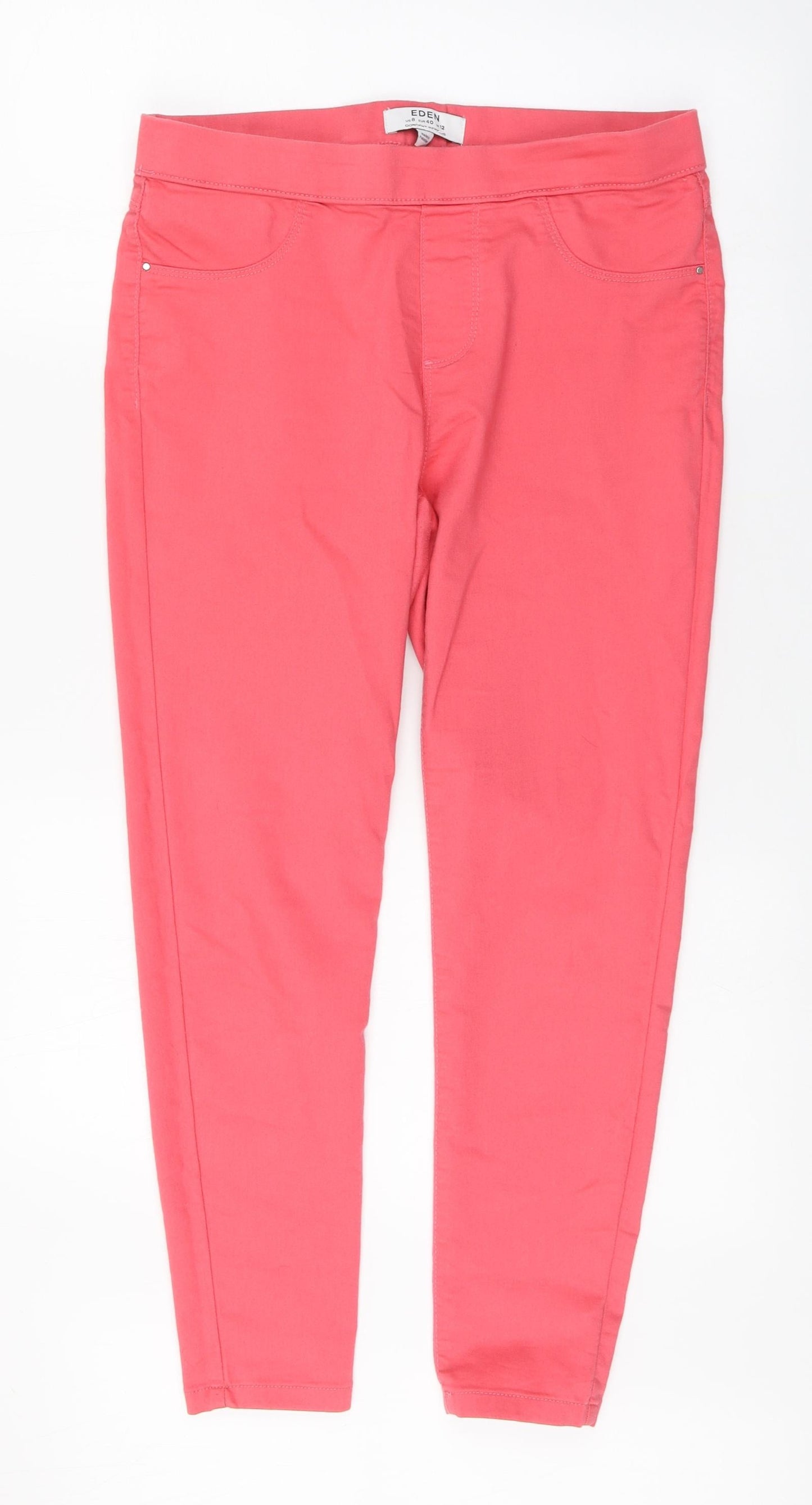 Womens UK Size 12 Eden Regular Fit Jegging Pink Jeans