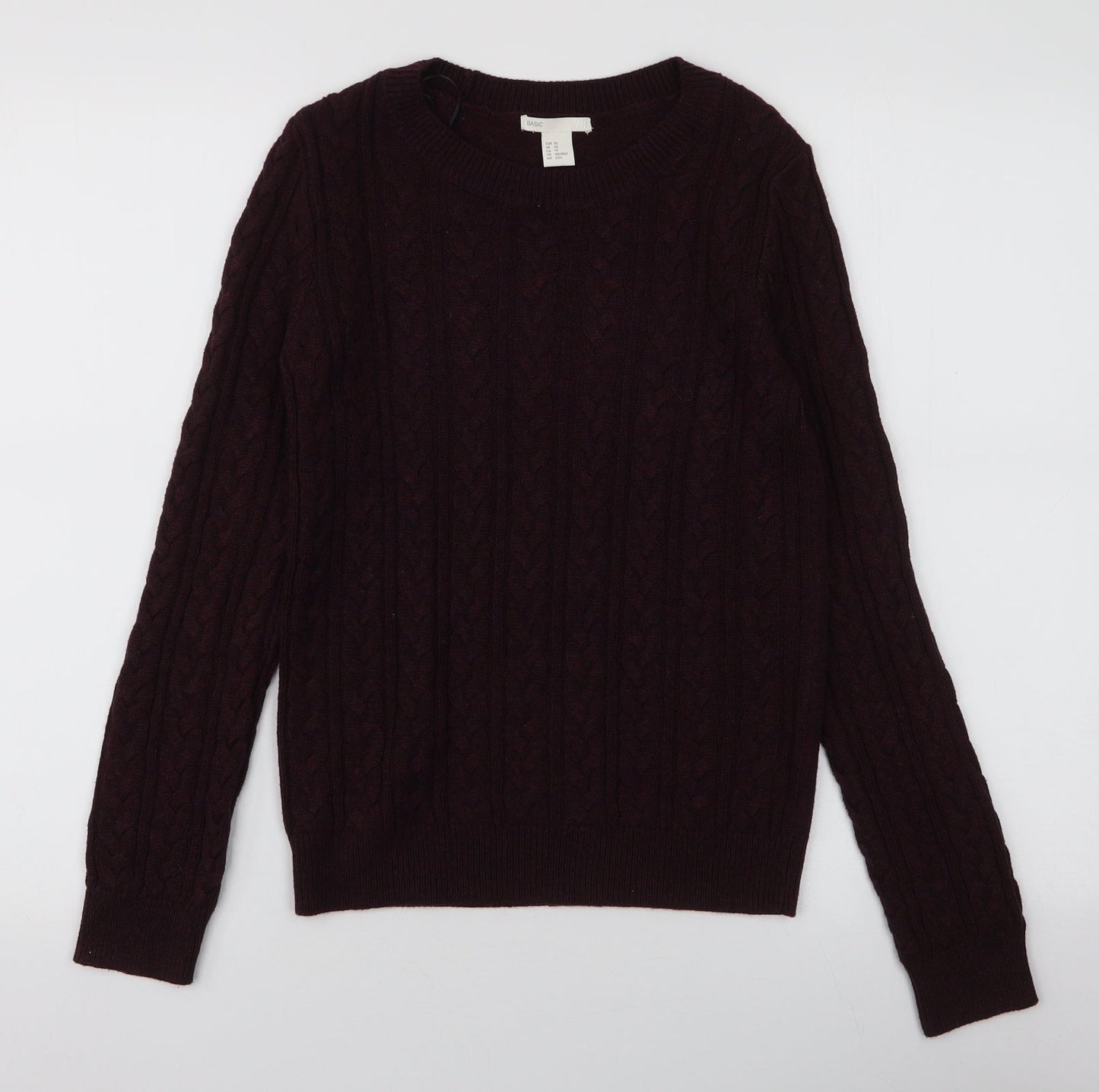 Womens UK Size XS H&M Purple Pullover Jumper