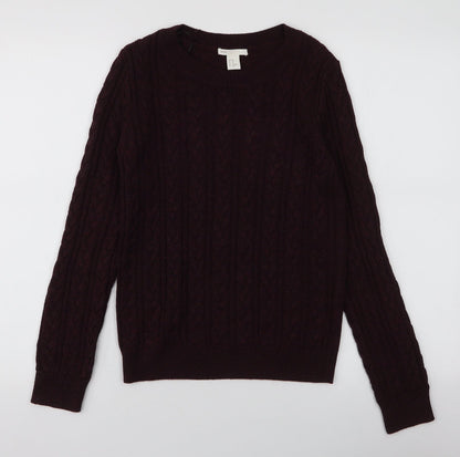 Womens UK Size XS H&M Purple Pullover Jumper
