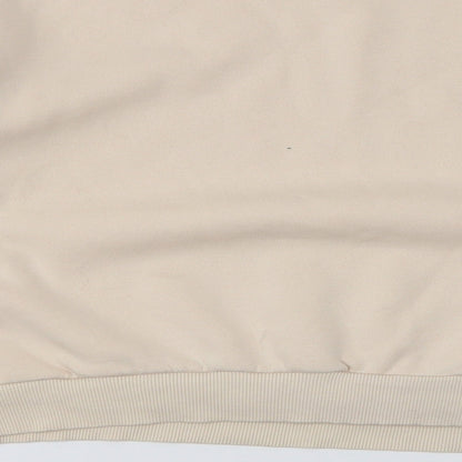 H&M Womens Beige  Cotton Pullover Sweatshirt Size M  Pullover - Compassionate