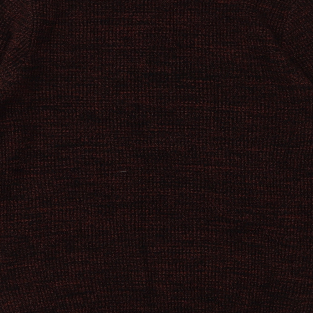 H&M Mens Brown Round Neck  Acrylic Pullover Jumper Size M