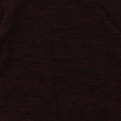 H&M Mens Brown Round Neck  Acrylic Pullover Jumper Size M