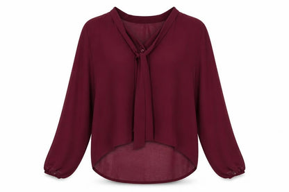 Womens UK Size 10 Exhibit Red Basic Blouse