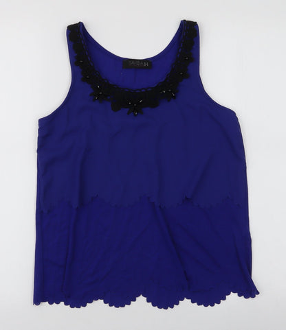 Womens UK Size 10 Savida Blue Camisole Blouse