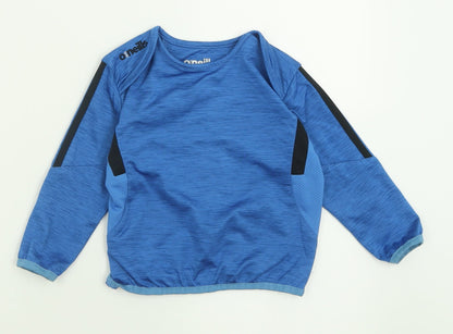 Additional front view of Oneill boys’ blue polyester pullover casual, size 18-24, months crew neck pullover