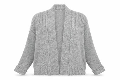 Womens UK Size 8 Indigo Grey Cardigan Jumper