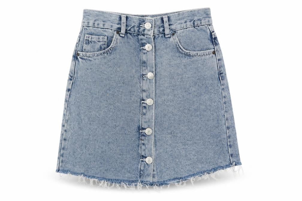 Womens UK Size S Pull&Bear A-Line Denim Skirt