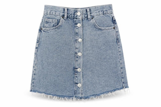 Womens UK Size S Pull&Bear A-Line Denim Skirt