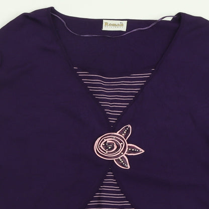 Womens UK Size XL Roman Purple Pullover Jumper