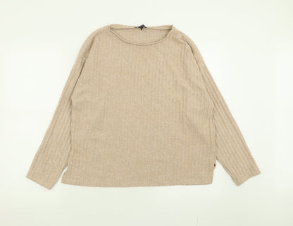 Womens UK Size M New Look Beige Pullover Jumper