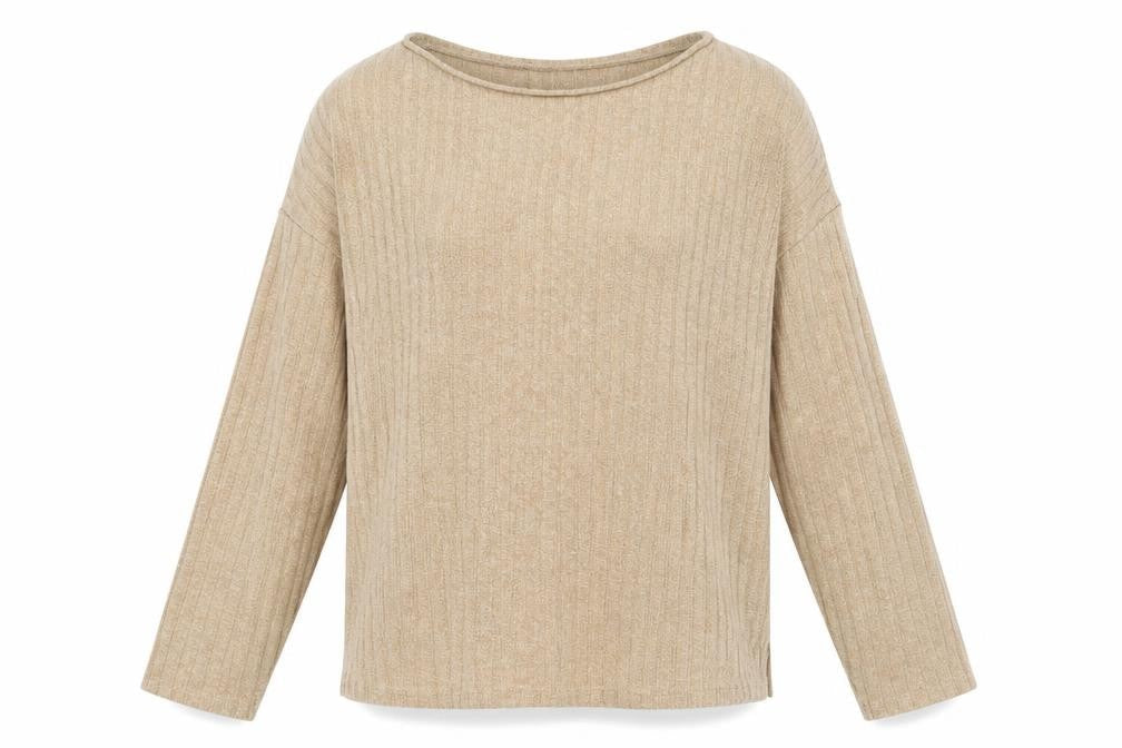 Womens UK Size M New Look Beige Pullover Jumper