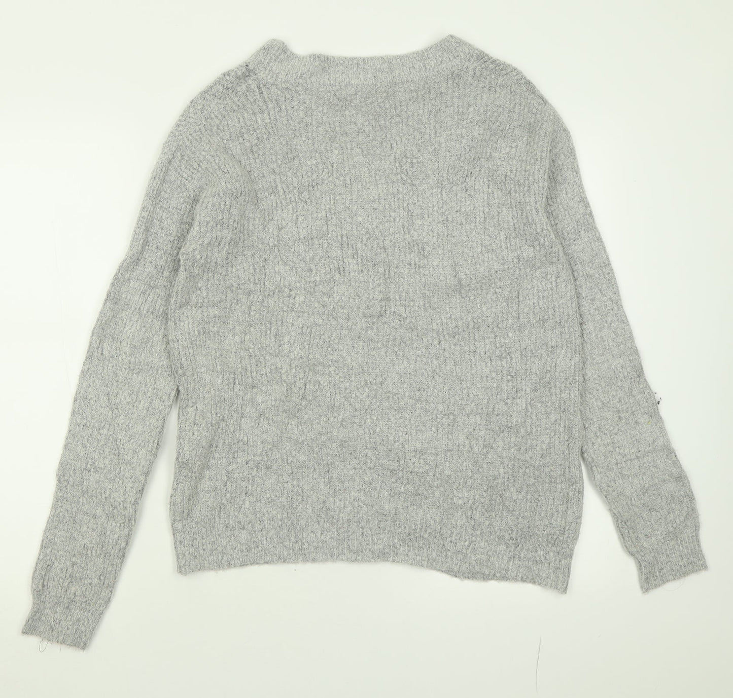 Womens UK Size XS Brave Soul Grey Pullover Jumper