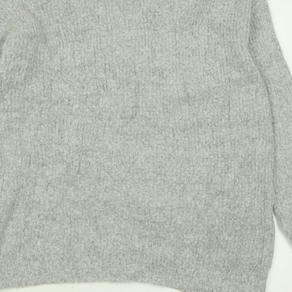Womens UK Size XS Brave Soul Grey Pullover Jumper