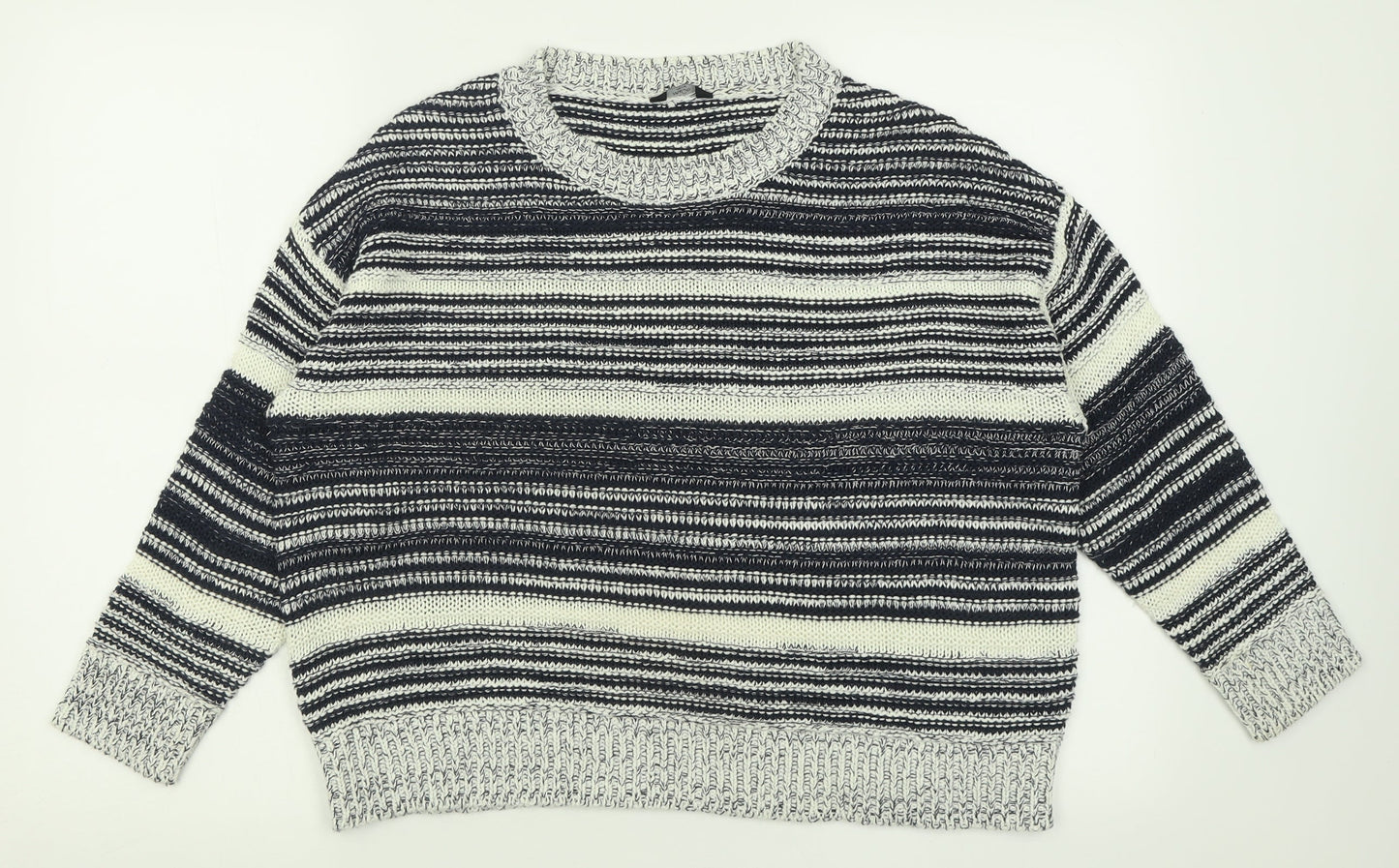 Womens UK Size 14 M&Co Blue Pullover Jumper